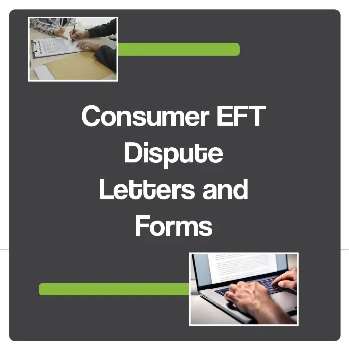 Consumer EFT Dispute Error Resolution Letters Stout